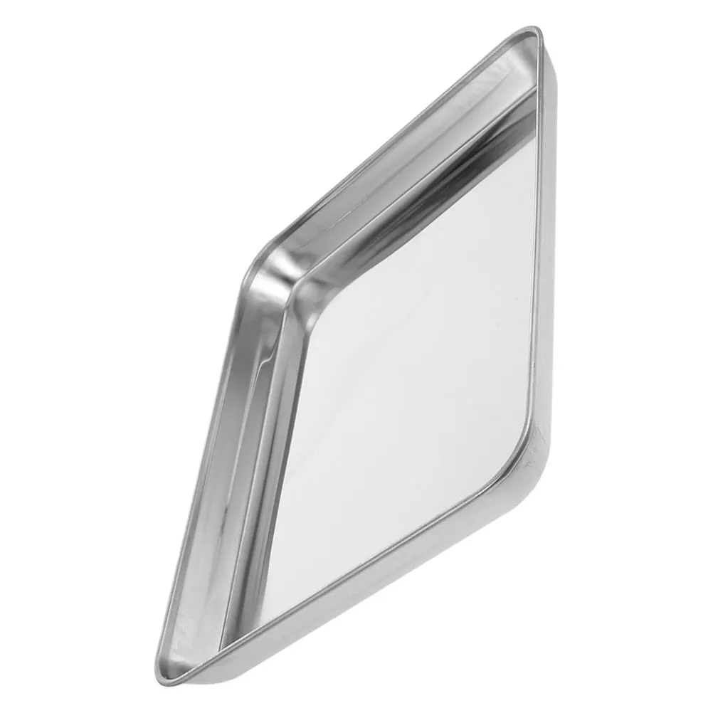 

Stainless Steel Rectangular Metal Tray Large Serving Tray for Appetizers Desserts Snacks Multi-Use Food Plate