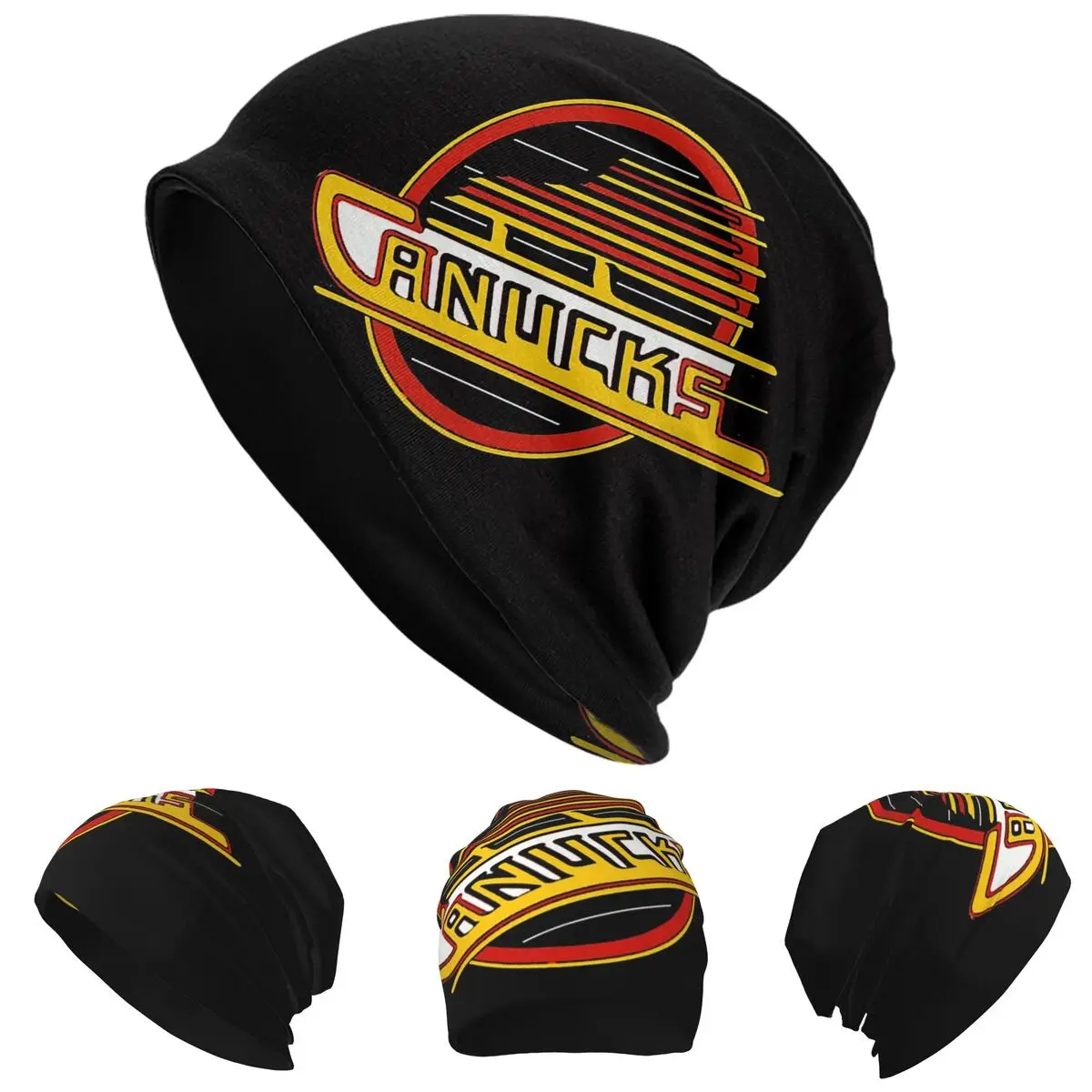 فانكوفر هوكي كانوكس سكيت Skullies قبعة حريمي دافئة الخريف الشتاء في الهواء الطلق قبعة محبوك بونيه قبعات للجنسين الكبار