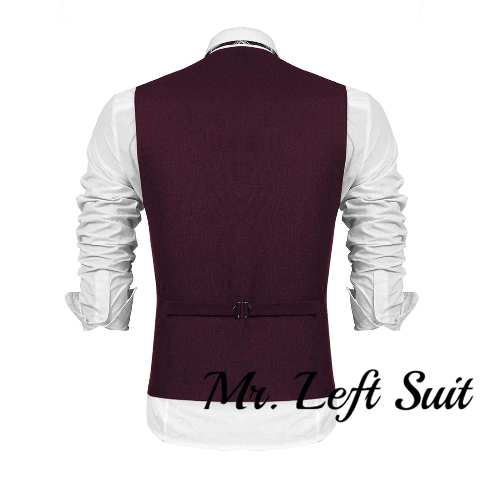 Men\'s Business Suit Vest Slim Fit Dress Vest Wedding Waistcoat High-quality Design Suit Vest High-end Male Vest