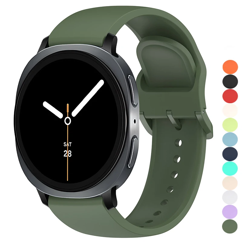 Für Samsung Watch 8 9 40mm 44mm Silikonarmband für Galaxy Watch 8 Classic 46mm Ersatzarmband Ohne Lücke für Galaxy Watch 9 Correa