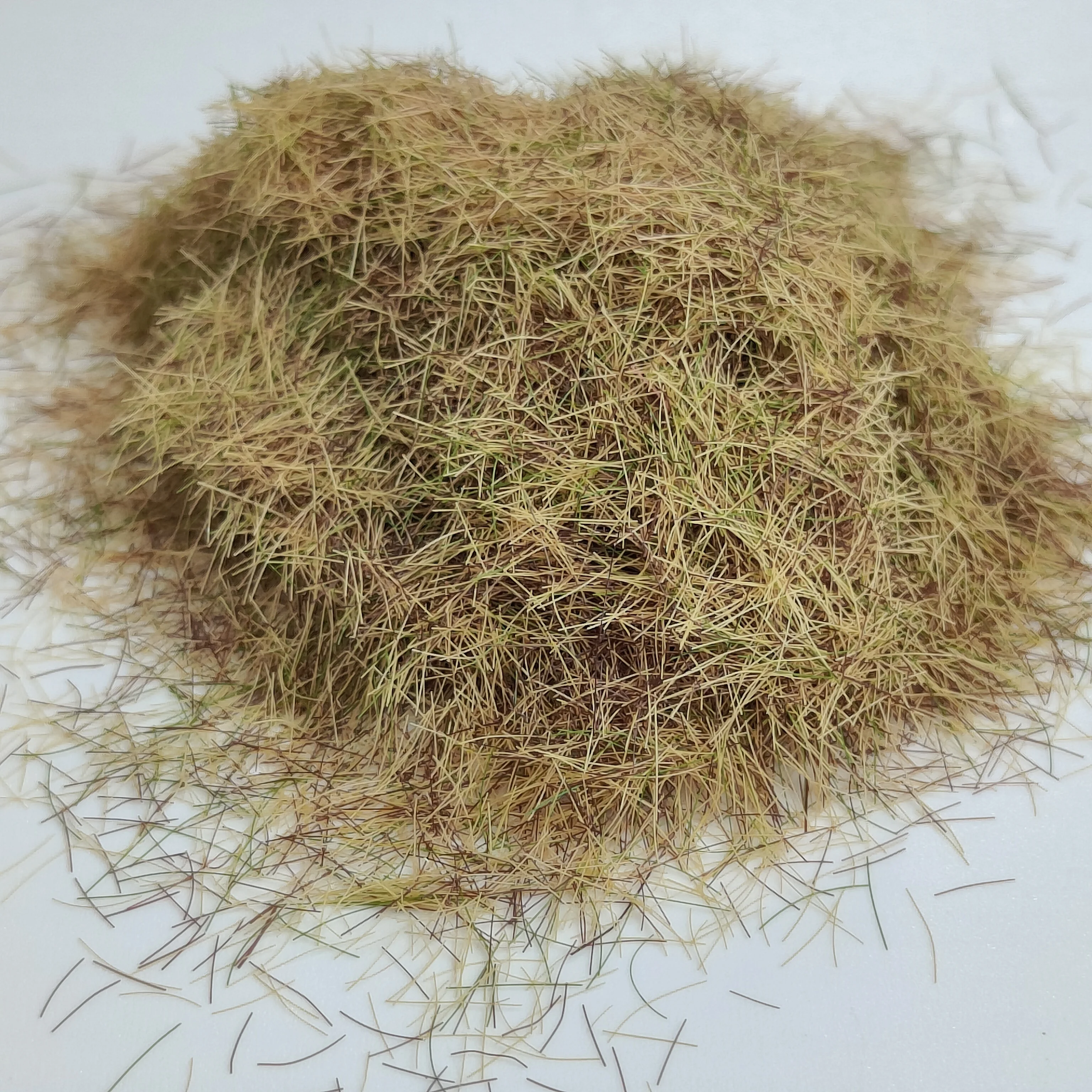 Simulazione 8MM Erba statica in polvere per realizzare kit modello di paesaggio prato Tavolo con sabbia Materiali a terra Accessorio per diorama 30 g/bottiglia