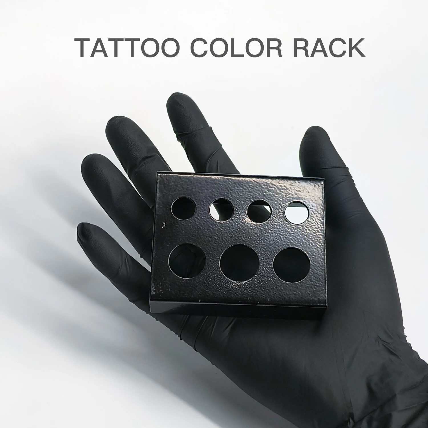 KVM 7/8/21 Löcher Tattoo Ink Cup Halter Ständer Tattoo Werkzeug Pigment Schwarz Behälter Make-Up Zubehör für Körper Kunst Tattoo Liefert – Detail 3
