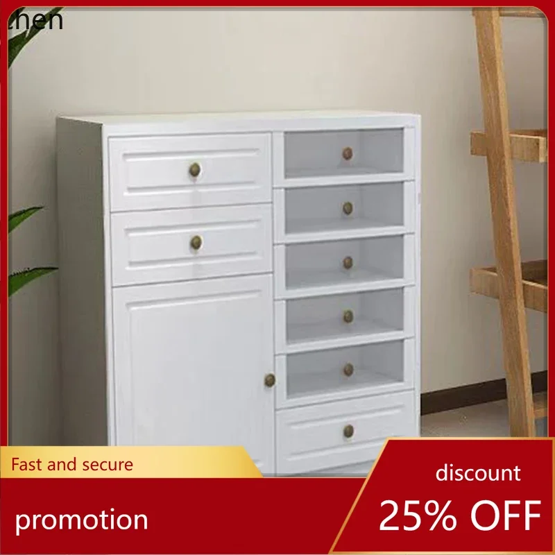 ZML Display Cabinet Storage Organizer Nail Polish Storage Product Floor Cabinet