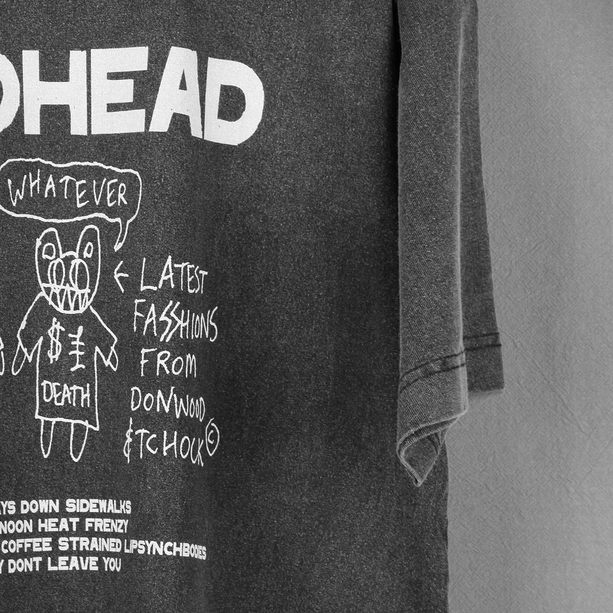 Radiohead T-Shirt WhateverAlternative Rock Band Portishead Massive Attack Men Summer Washed Cool Cotton Tee Shirt