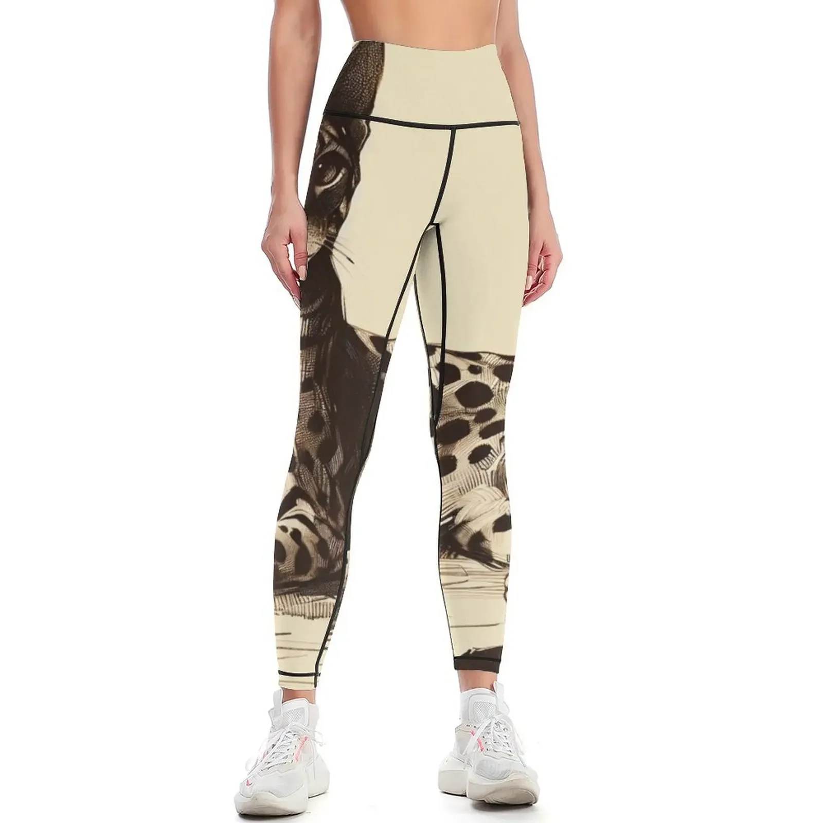 

Savannah Cat's Serene Silhouette Leggings workout clothes for Training pants push up legging push up tights for Womens Leggings
