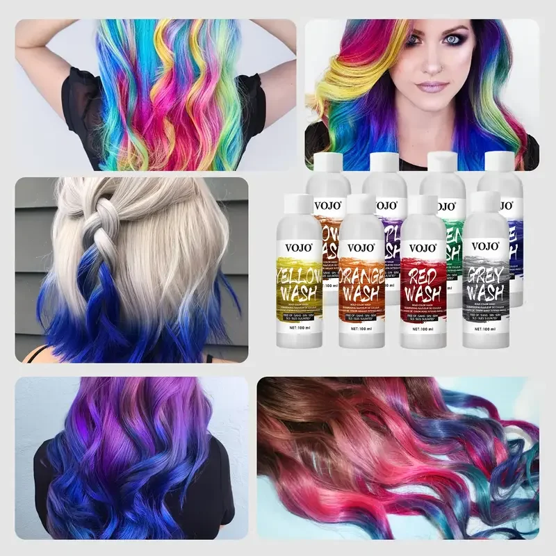 

Шампунь для краски для волос, 100 мл - увлажняющий шампунь для фиксации краски для волос, питательный крем для ухода за волосами, унисекс для мытья волос для всех типов волос