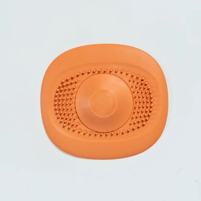 Sink Anti-Clogging Silicone Floor Drain Cover Bathroom Drain Hair Filter Multifunctional Press Type Sewer Deodorant Filter
