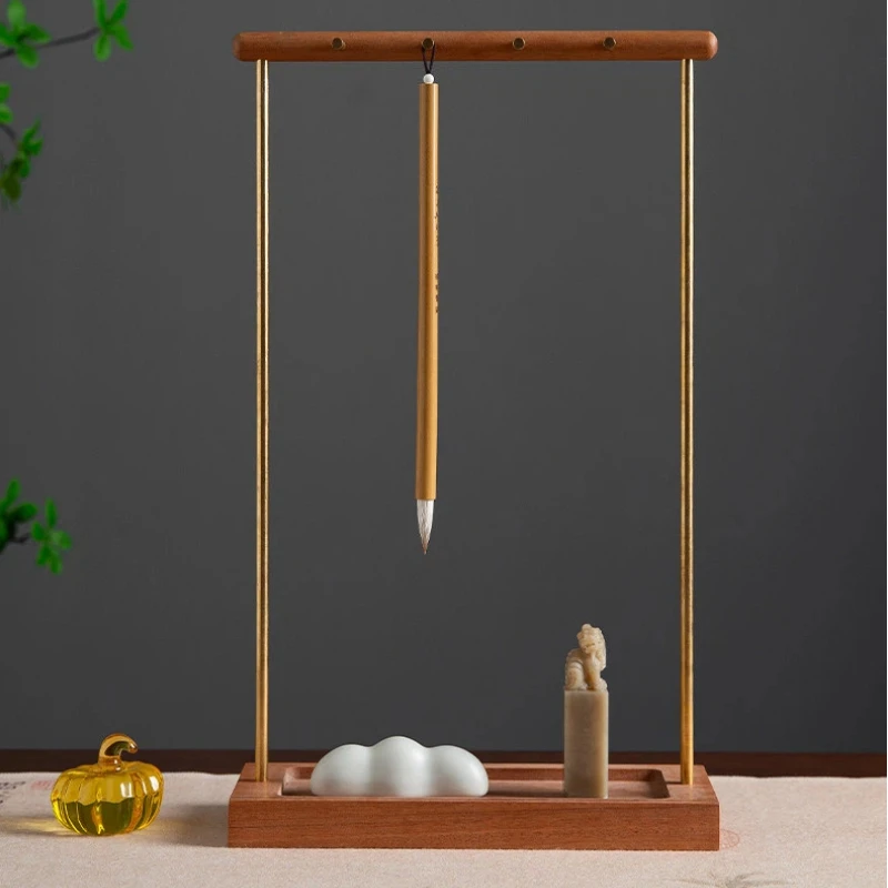 Calligraphy Sumi Painting Brush Holder Calligraphy Brush Hanger Multifunctional Penholer Calligraphy Supplies Desktop Ornaments