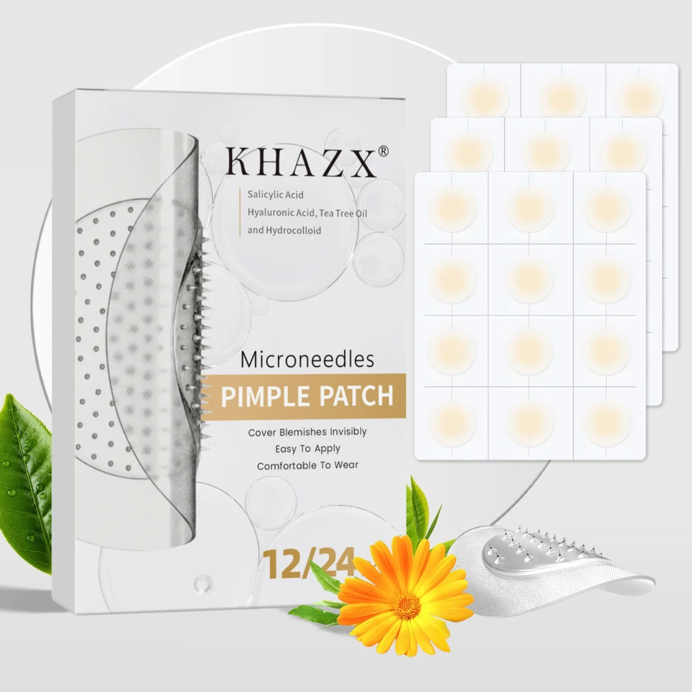 

12/24PCS Ultra-Thin Invisible Patches, Comfortable Fit For Daily Use