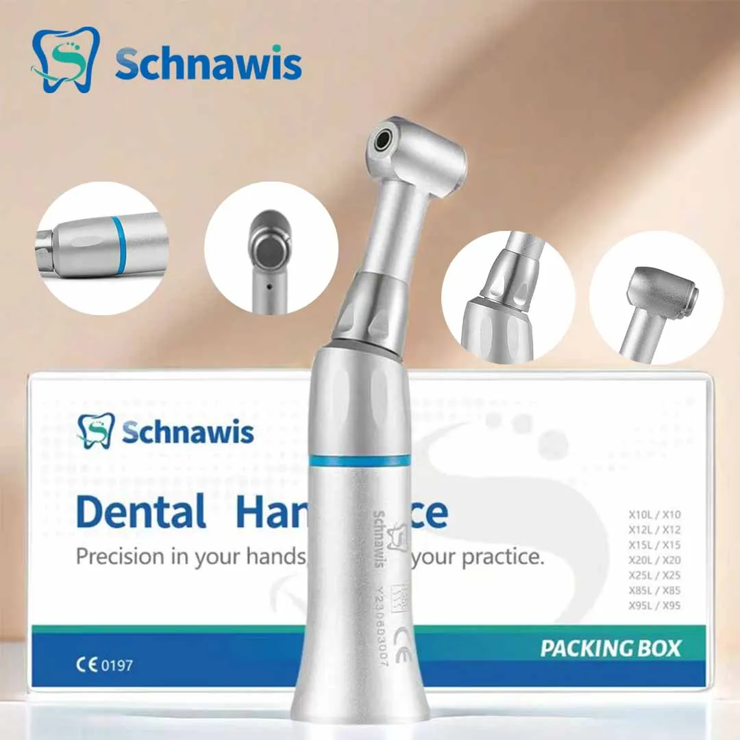 

Schnawis Push Button Dental Slow Low Speed Handpiece Contra Angle For Dental Lab Equipment Micromotor Polishing Tool