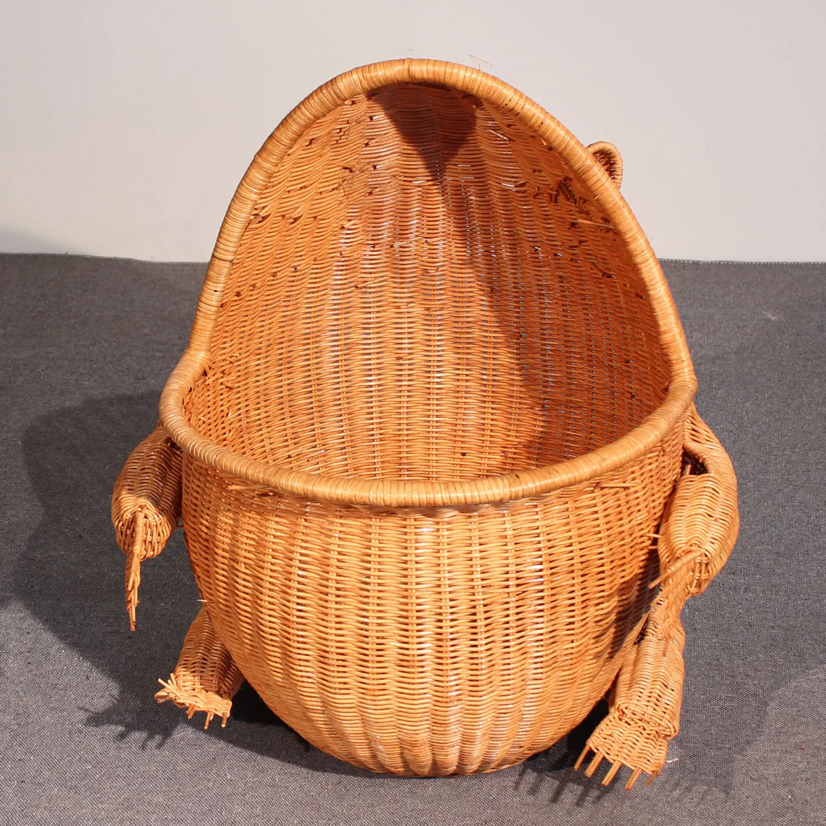 Imagem -03 - Handmade Rattan Sapo Cesta de Armazenamento Indonésia Diversos Cesta Cesta de Brinquedo Quarto de Hotel Banheiro Roupas Sujas