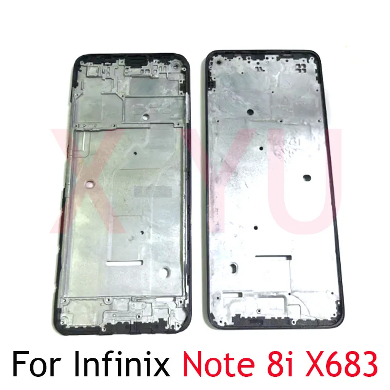 

10PCS Front Bezel For Infinix Note 8i X683 X683B Front Panel Bezel Frame Faceplate Housing Repair Parts