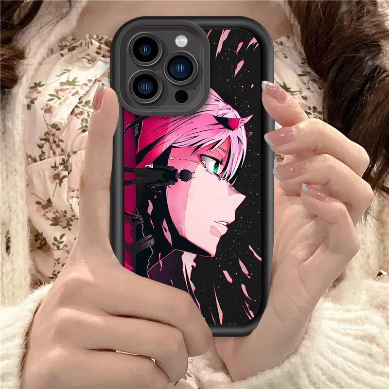 Anime D-Darling F-Franxx 02 Eye Ladder For Apple iPhone 15 14 13 12 11 XS XR X Pro Max Plus Soft Phone Case