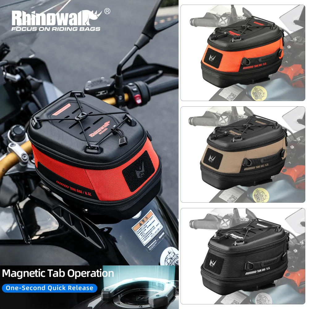 

Rhinowalk мотоциклетная магнитная сумка на бак 6,5 л водонепроницаемая сухая быстросъемная сумка для BMW KTM Honda установка база продается отдельно