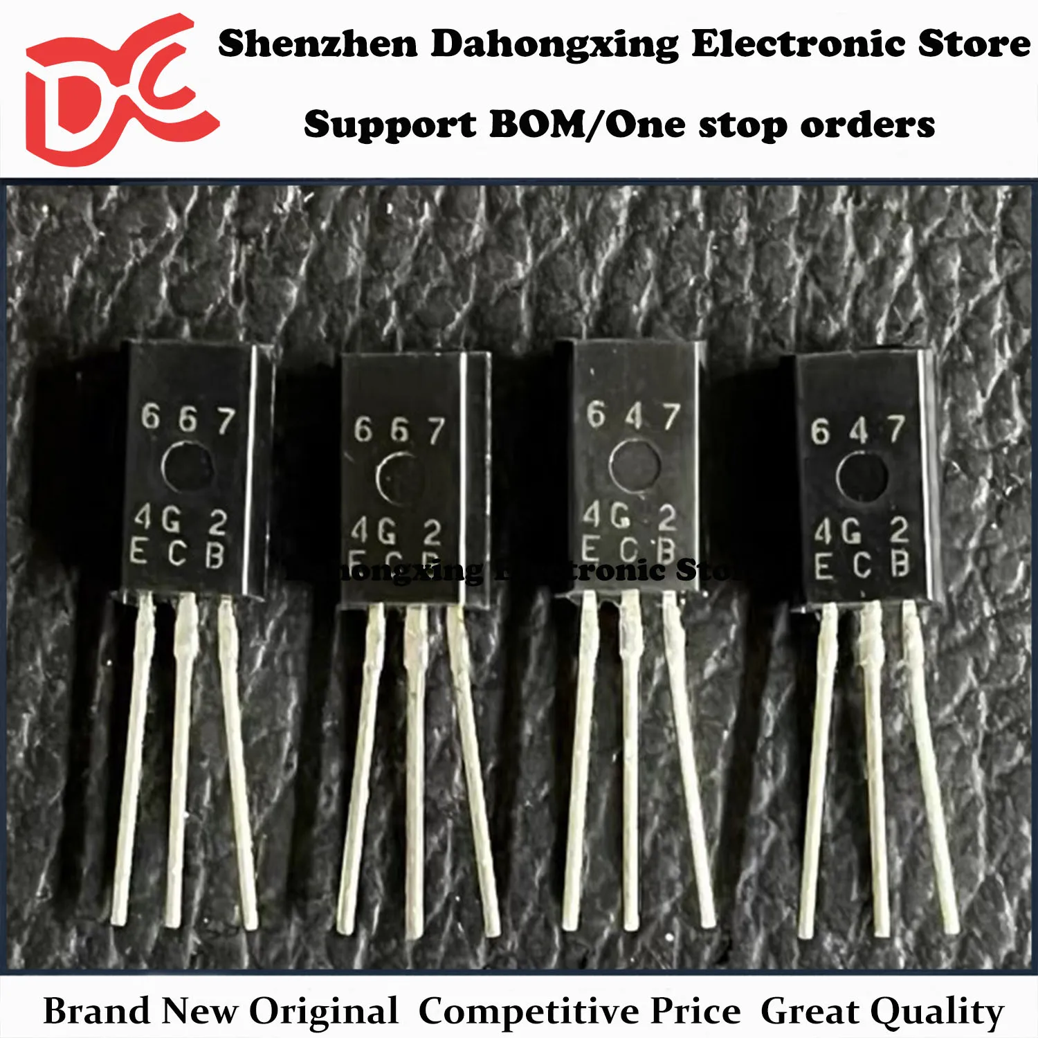 

New Original 10Pair HIT647 647 + HIT667 667 TO-92 Audio Amplifier Transistor Electronic Components Great Quality