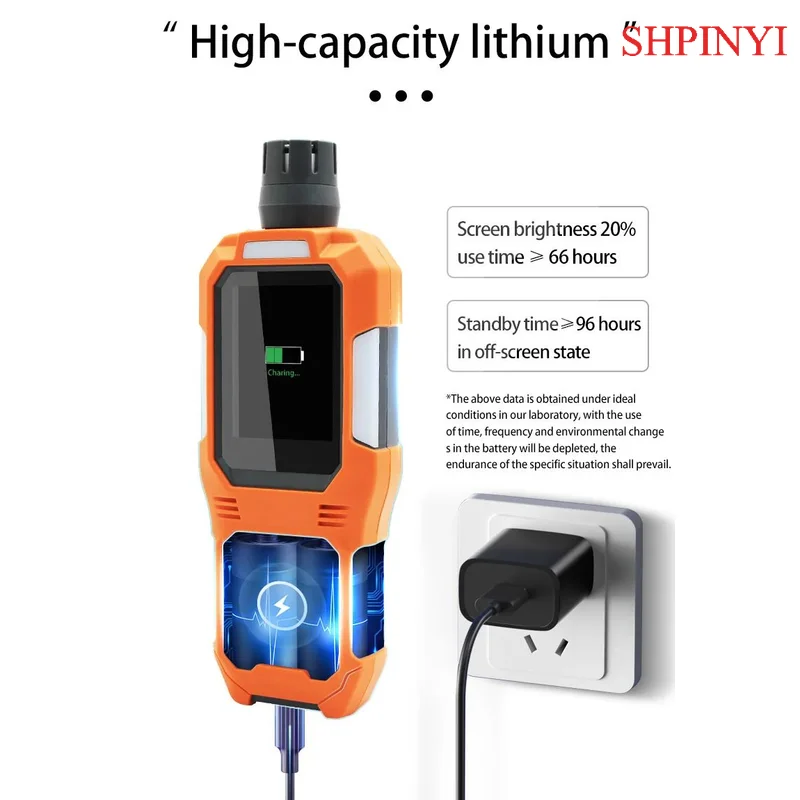 Aikesi Aks H2s Portable Hydrogen Sulfide Alarm Analyzer Natural Gas Detector Combustible Gas Detector 0~100ppm