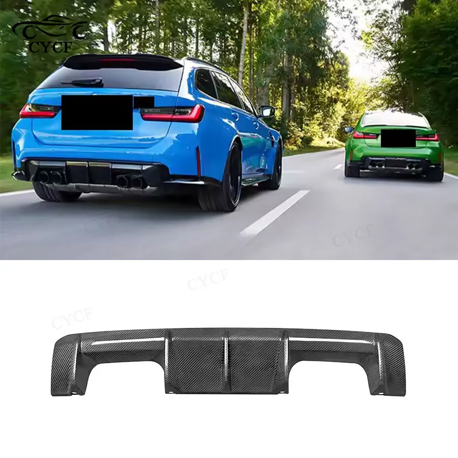 Carbon Fiber Rear Lip Spoiler Diffuser for BMW M3 M4 G80 G82 G83 Sedan Coupe Convertible Bumper Lower Lip Auto Accessory
