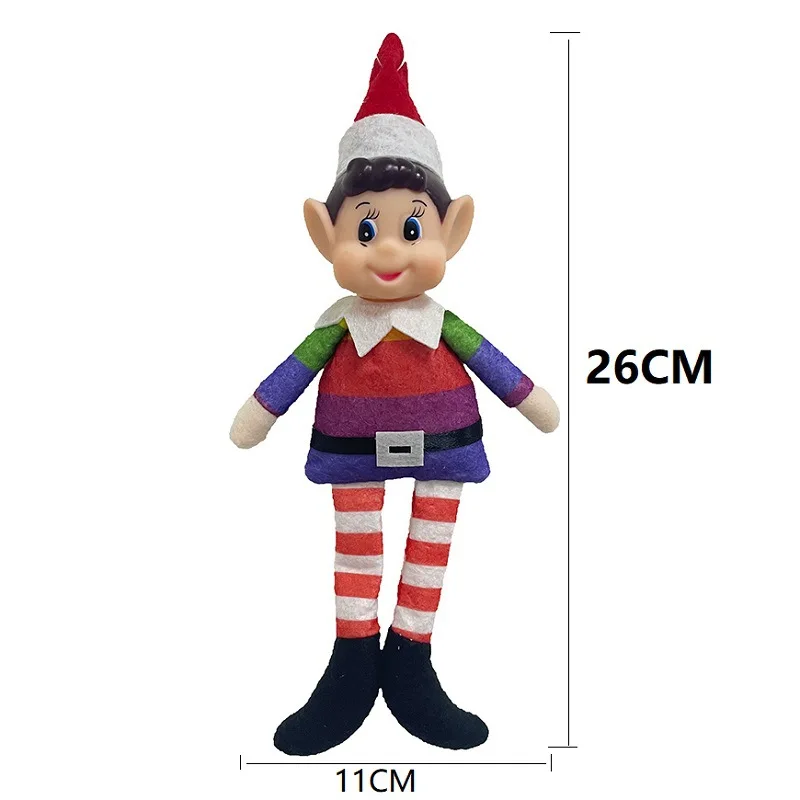 40cm Color Red Christmas Elf Doll Christmas Ornament 2024 New Year Gifts Christmas Table Christmas Tree Decorations