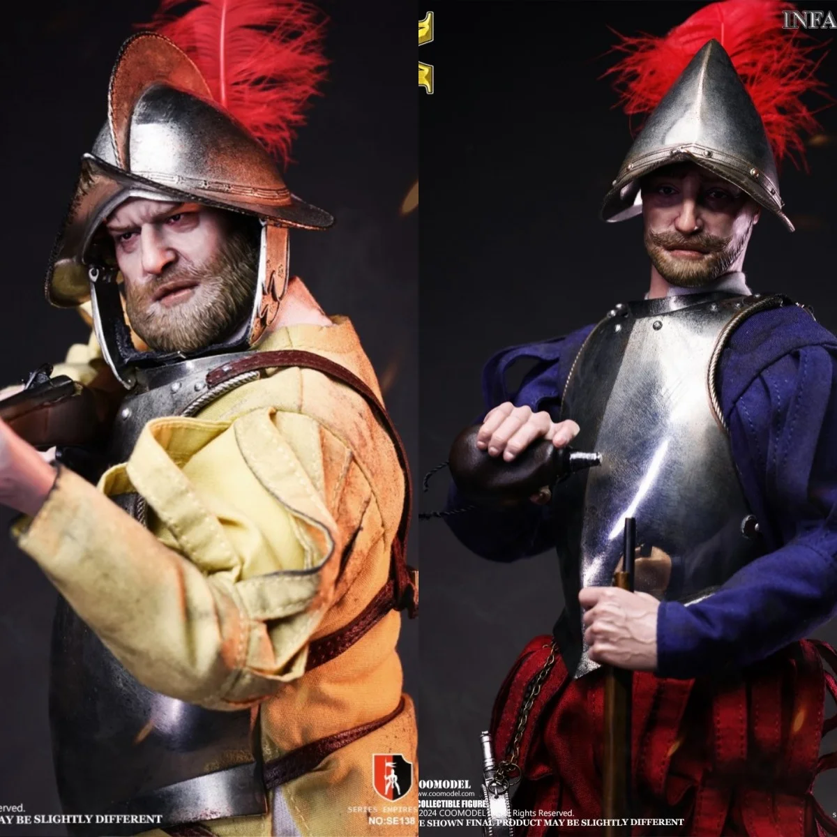 

COOMODEL SE138 SE139 1/6 мужской солдат испанский капитан пехота полный набор нежная 12-дюймовая экшн-фигурка модель подарки