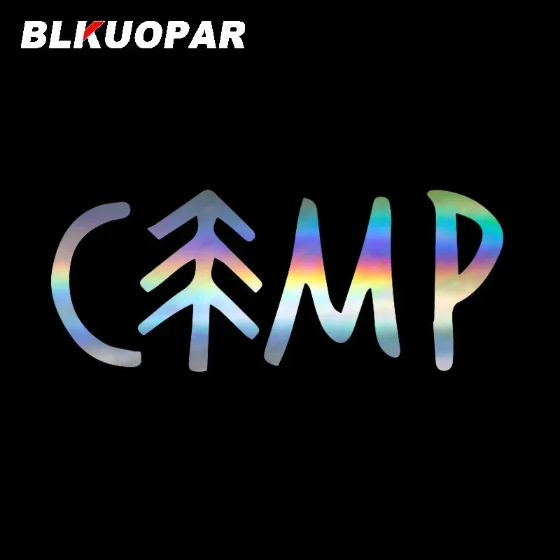 BLKUOPAR Camp Tree, креативные наклейки для автомобиля, лазерная окклюзия, солнцезащитный крем, наклейка, индивидуальная защита для двери автомобиля мотоцикла