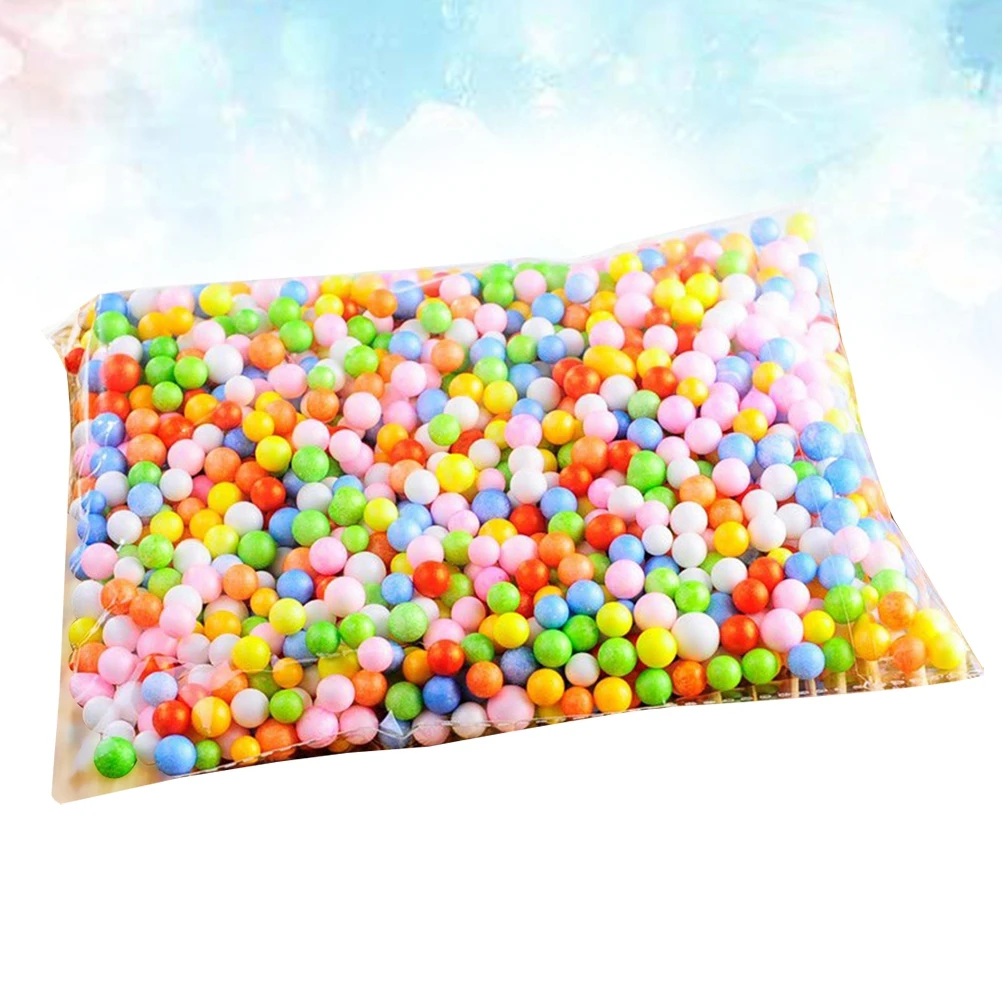 

Colorful Foam Pellets 2.5-3.5Mm For Diy Arts Crafts Adults Recyclable Bright Sturdy Educational Decompression Clay Jelly