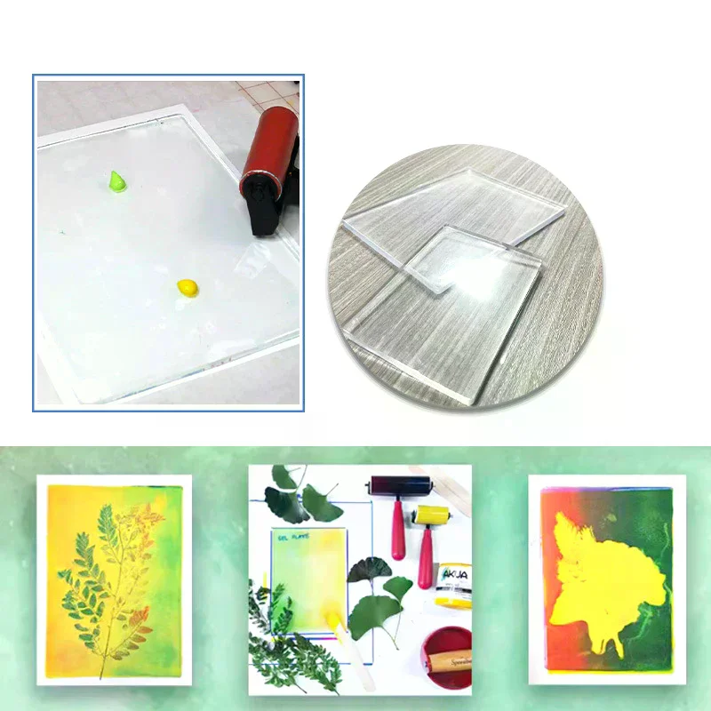 1 PCS Gel Press Monoprinting Print Plates Gel Plate For Press Art For Card Making, Scrapbooking, Arts