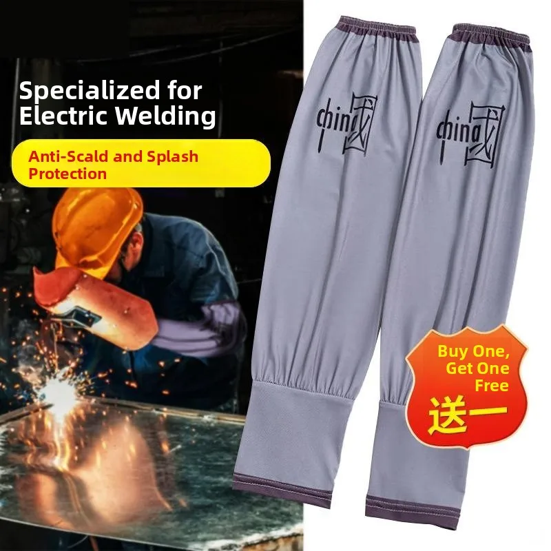 

Защитные нарукавники из ледяного шелка для сварки, очень большие, свободного кроя, мужские, для рабочей одежды, для защиты рук при трудовой и ручной работе