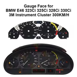For BMW E46 323Ci 325Ci 328Ci 330Ci 3M Dashboard Gauge Face 300KM/H