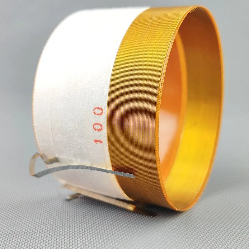 

1 шт. 100-мм звуковая катушка для сабвуфера 18" 15" (запчасть для ремонта басового динамика), 2-слойный провод (внутренний и внешний) с медным проводом и стекловолоконным фо́рмером