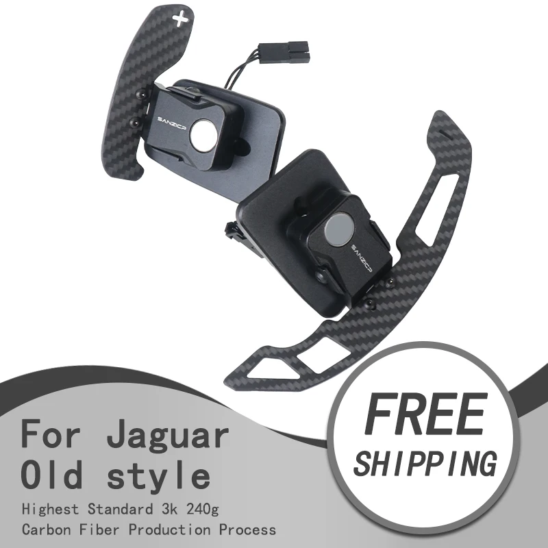 Paletas de cambio magnéticas de fibra de carbono adecuadas para Jaguar XFL XEL XF Sportbrake F-PACE E-PACE F-TYPE Land Rover Range Rover Sport