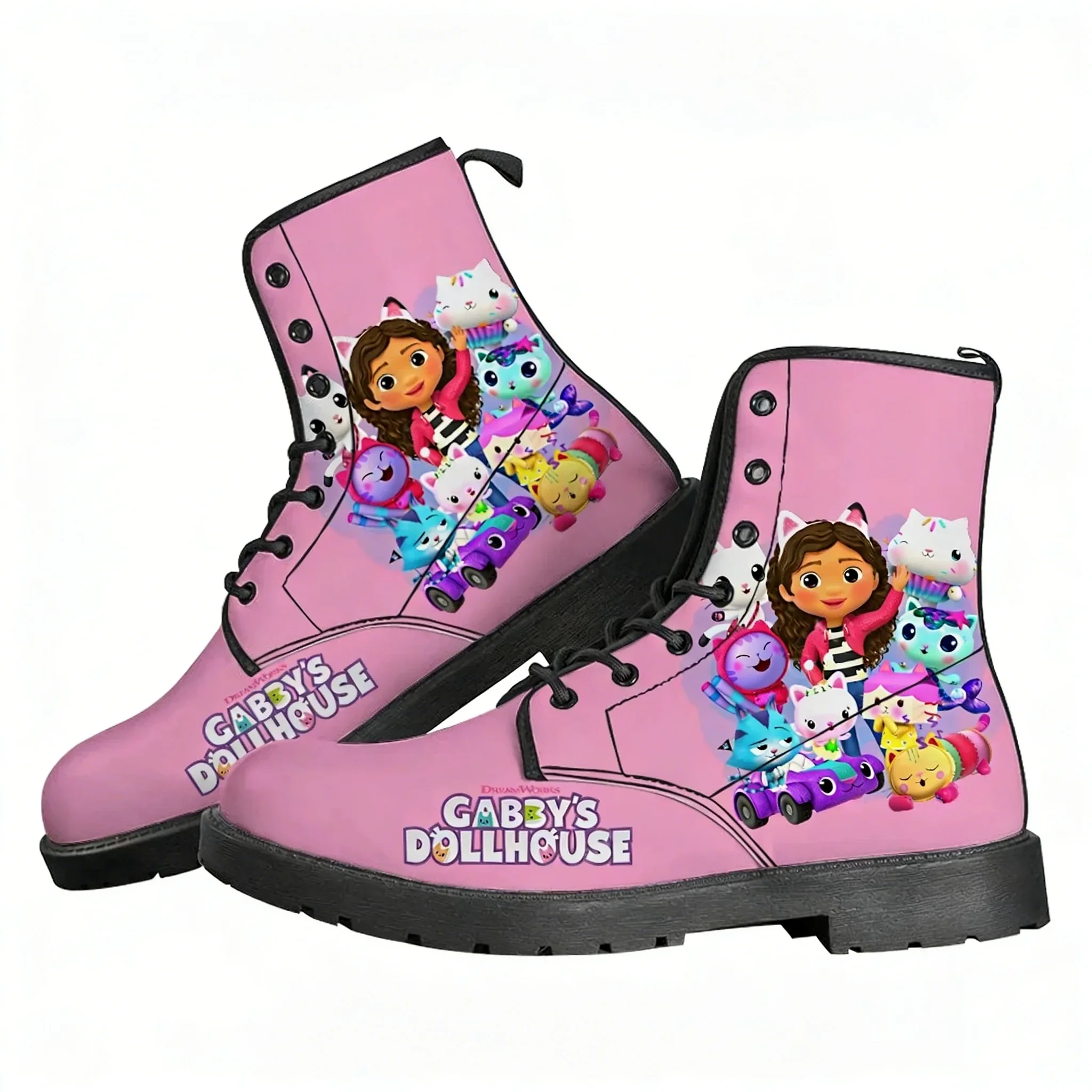 

Gabby's Dollhouse Boot Mens Womens Teenager Shoes Casual Boot Outdoor Light High Quality Couple Print On Demand Custom Made Shoe
