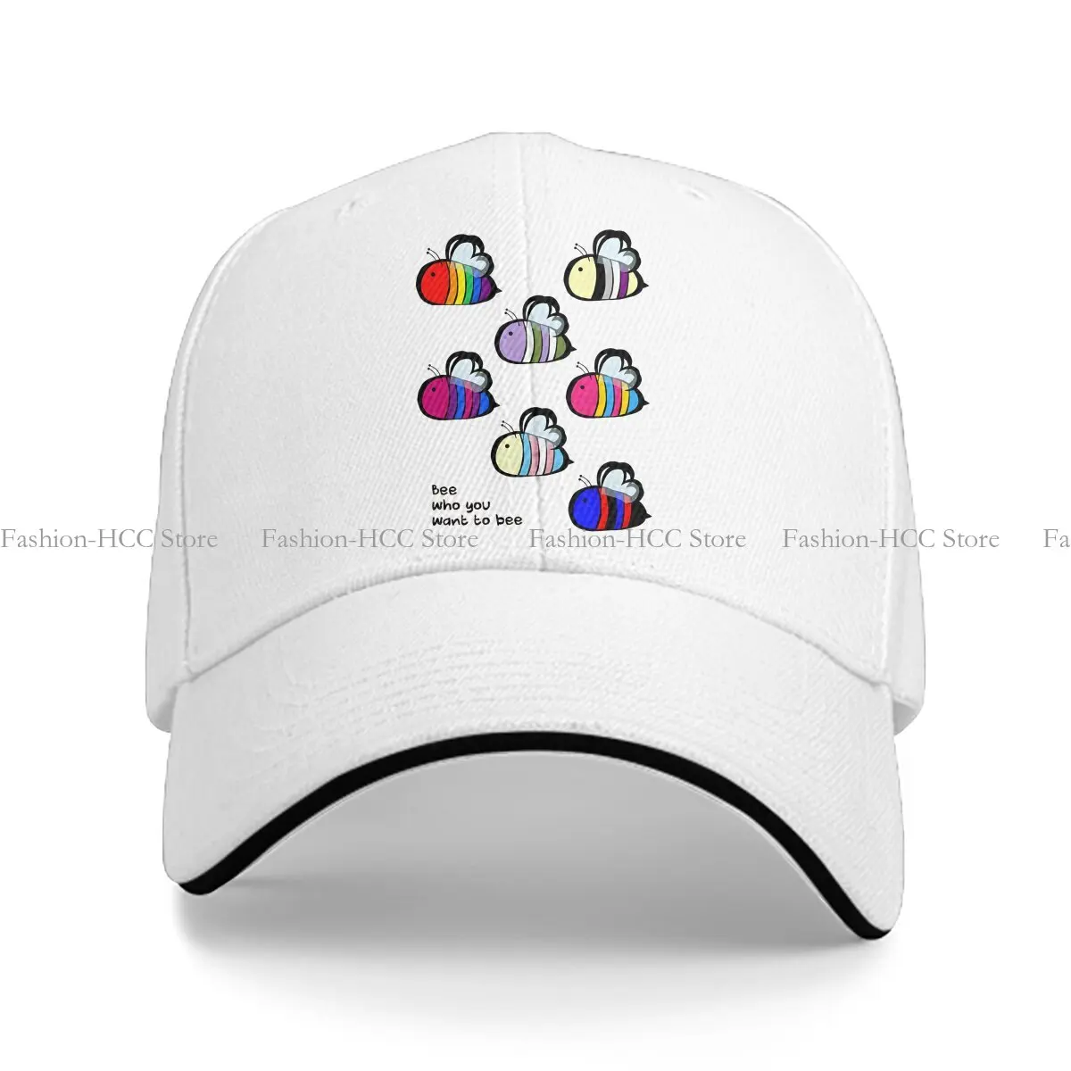 Summer Cap Sun Visor Swarm Hip Hop Bee Peaked Hats