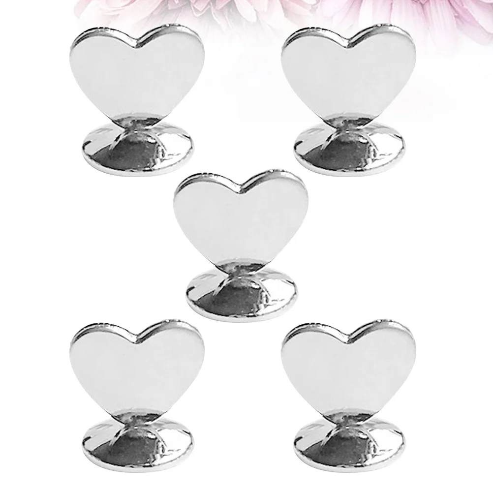 

5pcs Seat Clip Holder Reusable Table Memo Stand For Wedding Birthday Party Decor Bright Desktop Organizer Accessory