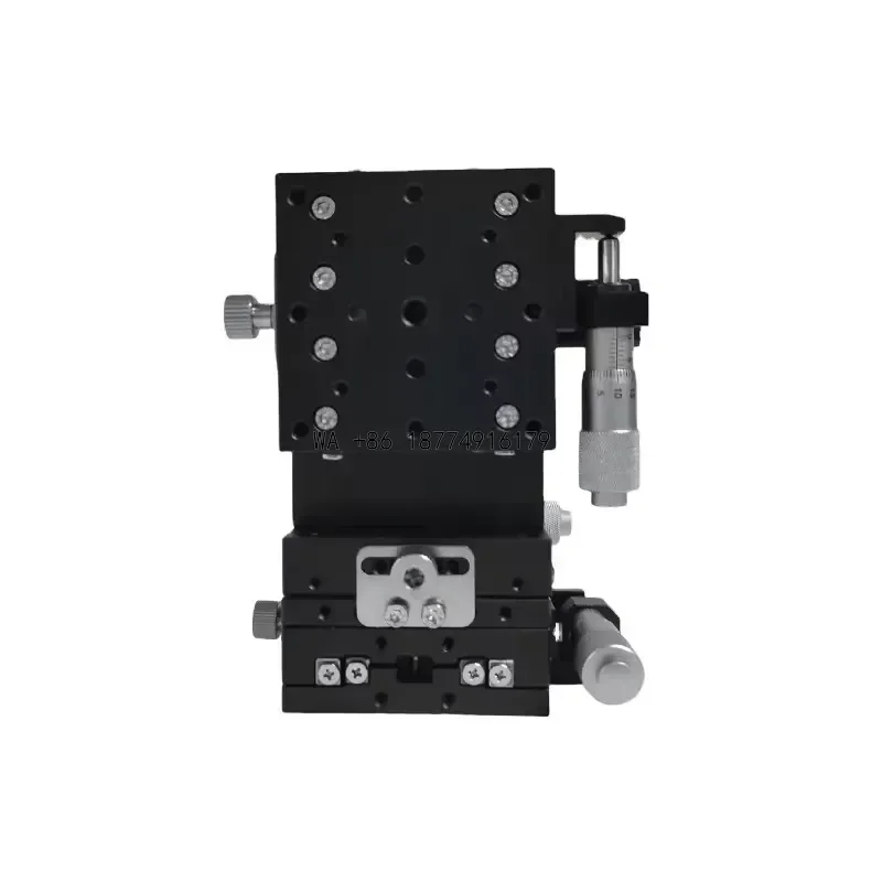 wmwmnu 80Mm Aluminum XYZ Stage Manual Micrometer Adjustable Sliding Precision Positioning Instrument