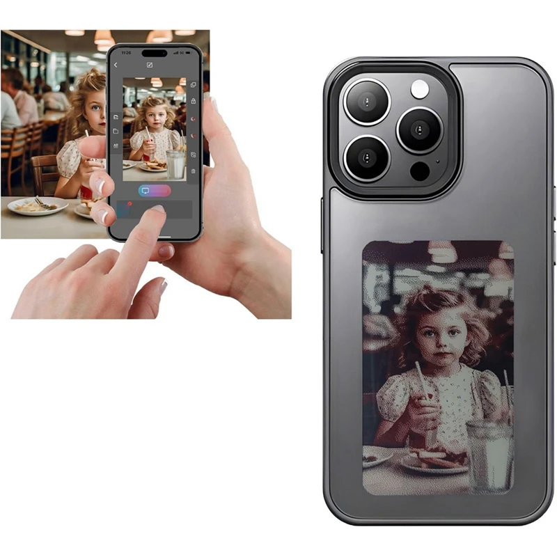 Smart Photo Rear Projection DIY Phone Case Instantly Displays Photos On Back Cover For Iphone