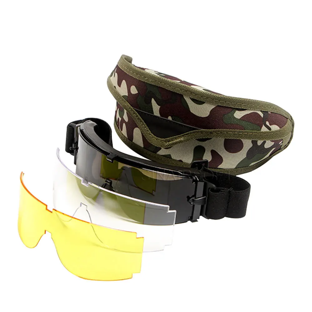 AliExpress SINAIRSOFT USMC Airsoft X800 Tactical Cycling Eyewear Tactic Goggle Wind-proof Mirrors GX1000 Gafas Shooting Hunting Glasses