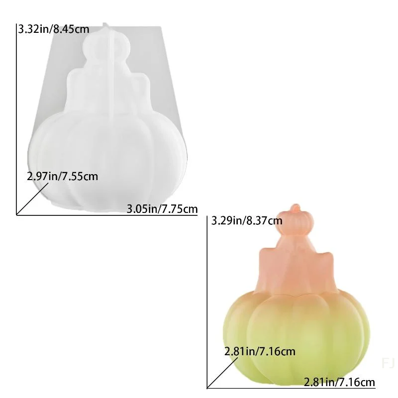 [YU]Halloween Pumpkin Silicone Mold DIY Aromatherapy Candles Drip Resin Plaster Ornaments Mould Handmade Soap Candle Making