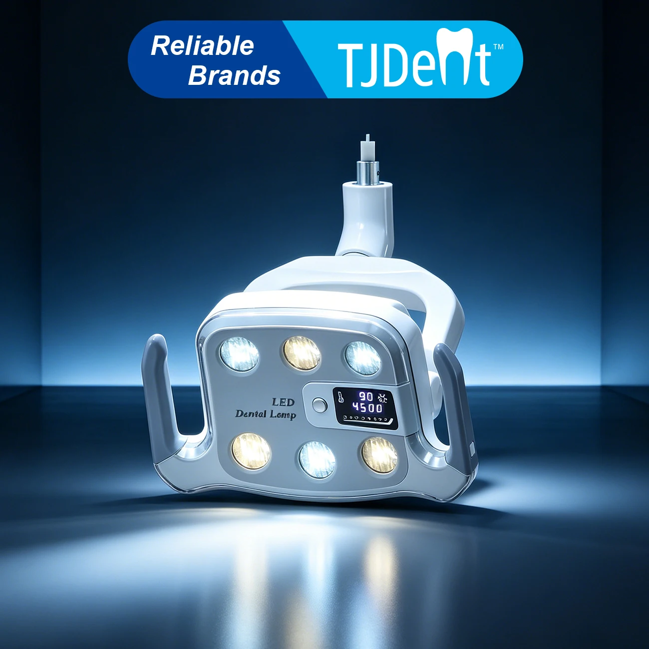 

Стоматологическая индукционная лампа TJDent с 6 светодиодами для стоматологического кресла с датчиком, регулируемая по цветовой температуре, для освещения полости рта и зубов