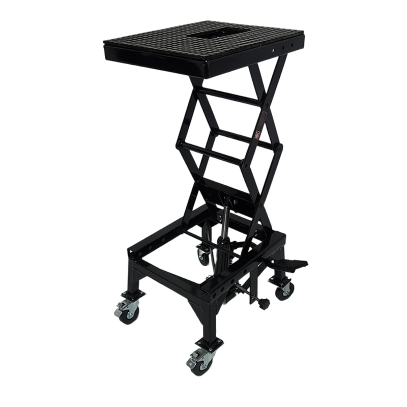 Universal Heavy Duty Sturdy Scissors Lift Jack Vehicle Equipment Workshop Table Lift Foldable Hydraulic Motorcycle Lift Stand
