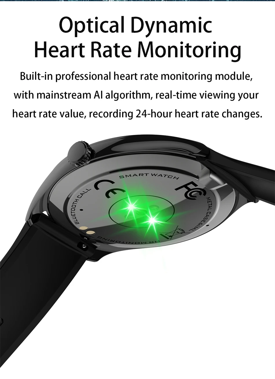 Neue ultradünne Smartwatch für Herren, AMOLED 3D-Bildschirm, immer aktuelles Zifferblatt, Sport, Fitness, wasserdicht, Herzfrequenz, Bluetooth-Anruf, Smartwatches – Detail 18