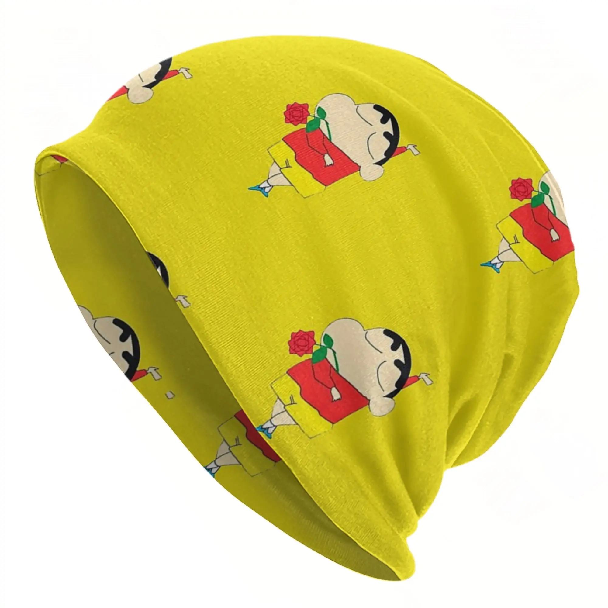 Crayons Shin Chans Shinnosuke Nohara Caps Hip Hop Adult Street Skullies Beanies Hats Spring Warm Dual-use Bonnet Knitting Hats