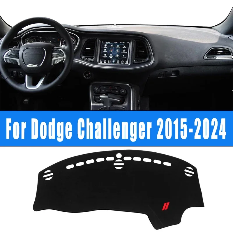 

Car Dashboard Mat Dash Cover Central Control Pad Custom Nonslip Cape Sunshade Accessories For Dodge Challenger 2015-2024 2016
