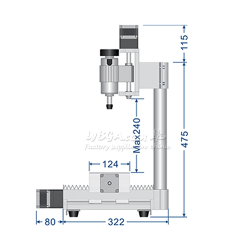

Фрезерный станок LYCNC XC-21D с шпинделем 300 Вт DC, ER11, 230×120 мм, вертикальный гравер для сверления и фрезерования дерева и металла