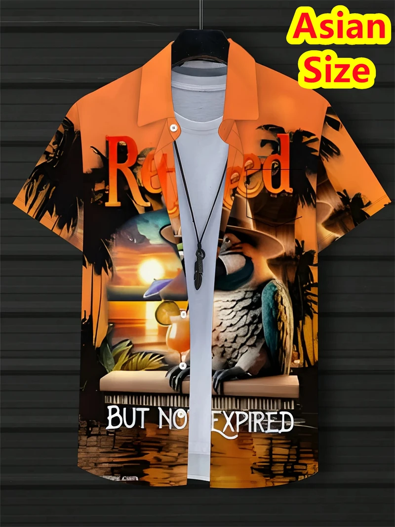 New Funny Cartoon Cat 3D Printed Mens Shirts Tops Clothing Dinosaur Graphic T-Shirts Fashion Casual New Oversized Men's Clothing