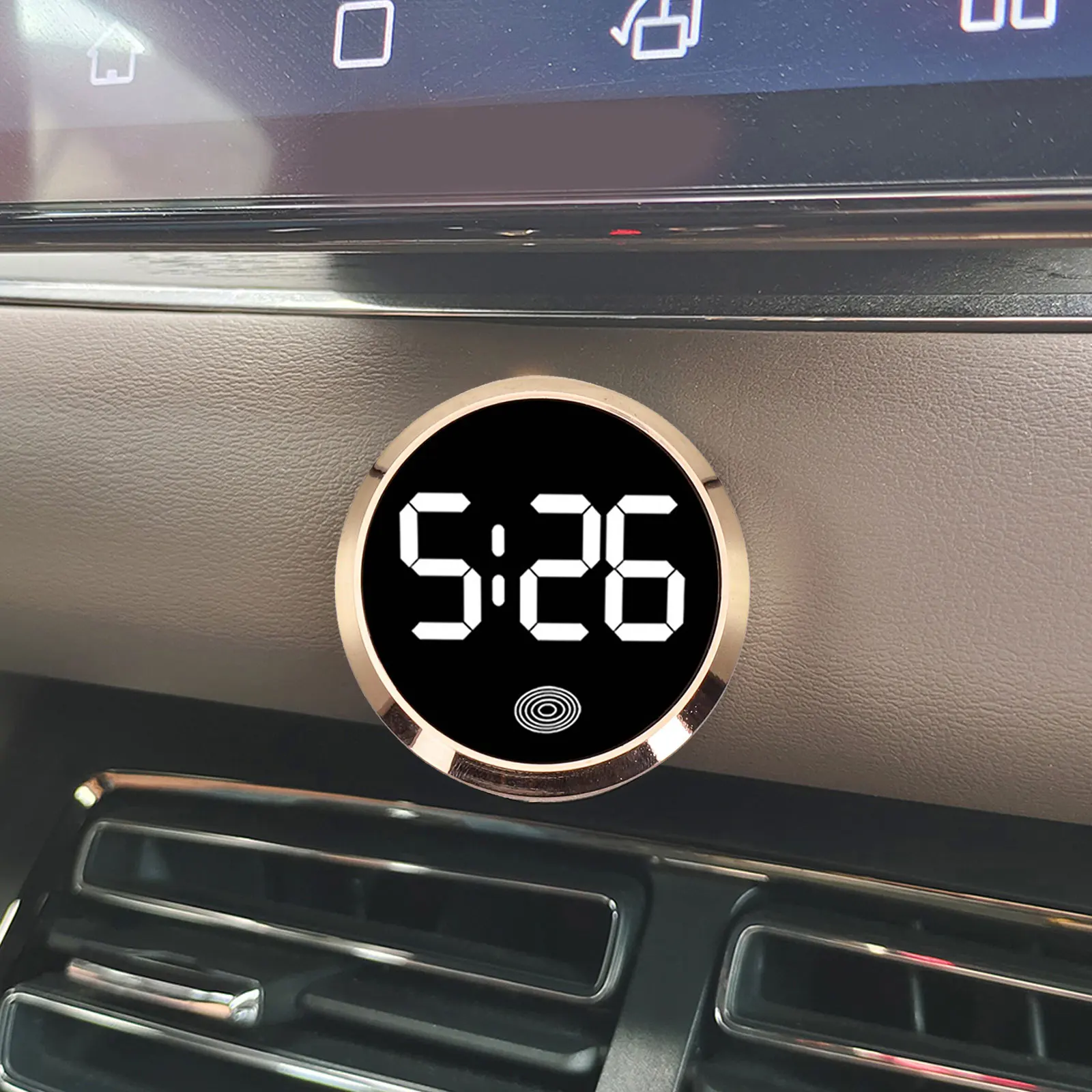1 Pcs Interior Clock For Car Vehicle Watch Car Supplies Novelty Car Clock Mini Luminous Car Clock Auto Interior Accessories