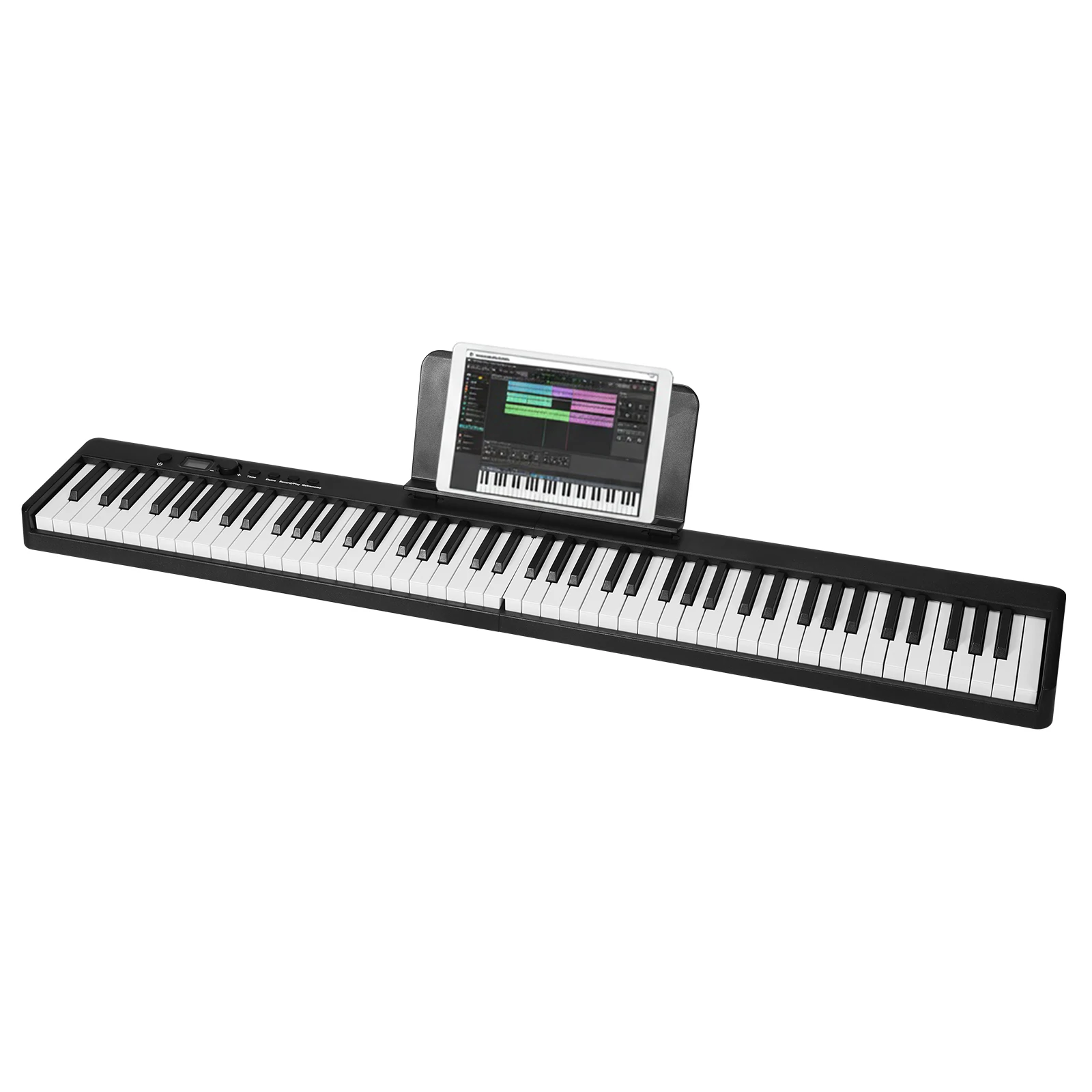 

88-Key Foldable Digital Piano Full Size Folding Piano Keyboard Includes Sustain Pedal Music Rest Carry Case for Adults Beginners