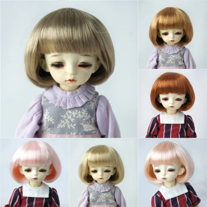 JD478 Kurze C-Curls BoBO Puppe Perücken 1/8 1/6 1/4 1/3 Synthetische Mohair BJD Haar OB11 YOSD MSD SD DOD Pullip Blythes Spielzeug Zubehör