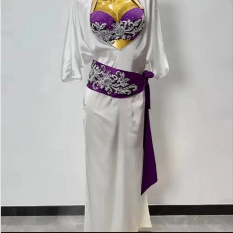 맞춤형 밸리 댄스 가운 공연 오리엔탈 댄스 의상 연습 드레스 밸리 댄스웨어