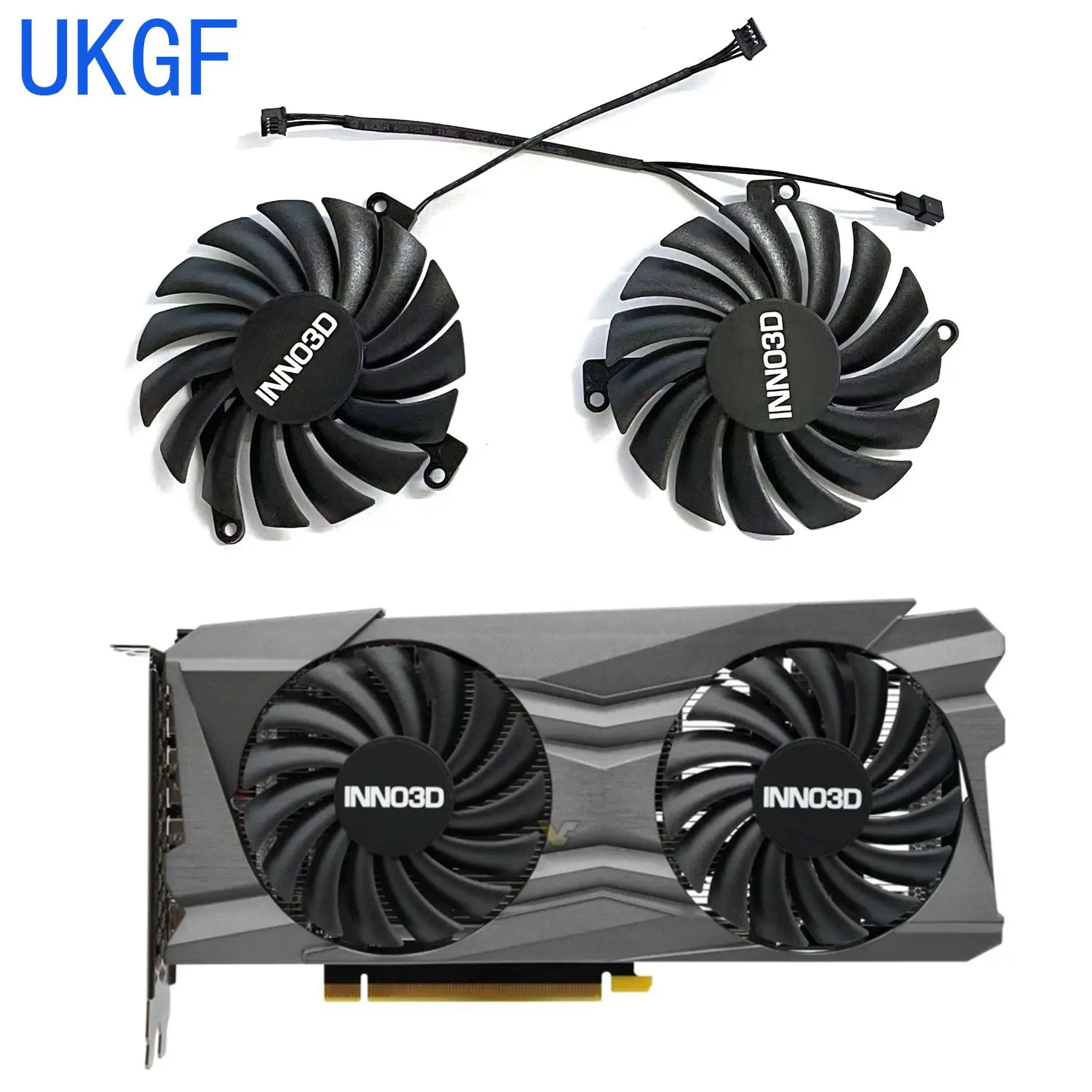 UKGF Brand New 85MM 4PIN CF-12910S CF-12915S Suitable for INNO3D GeForce RTX3050 3060 3060ti TWIN X2 OC Graphics Card