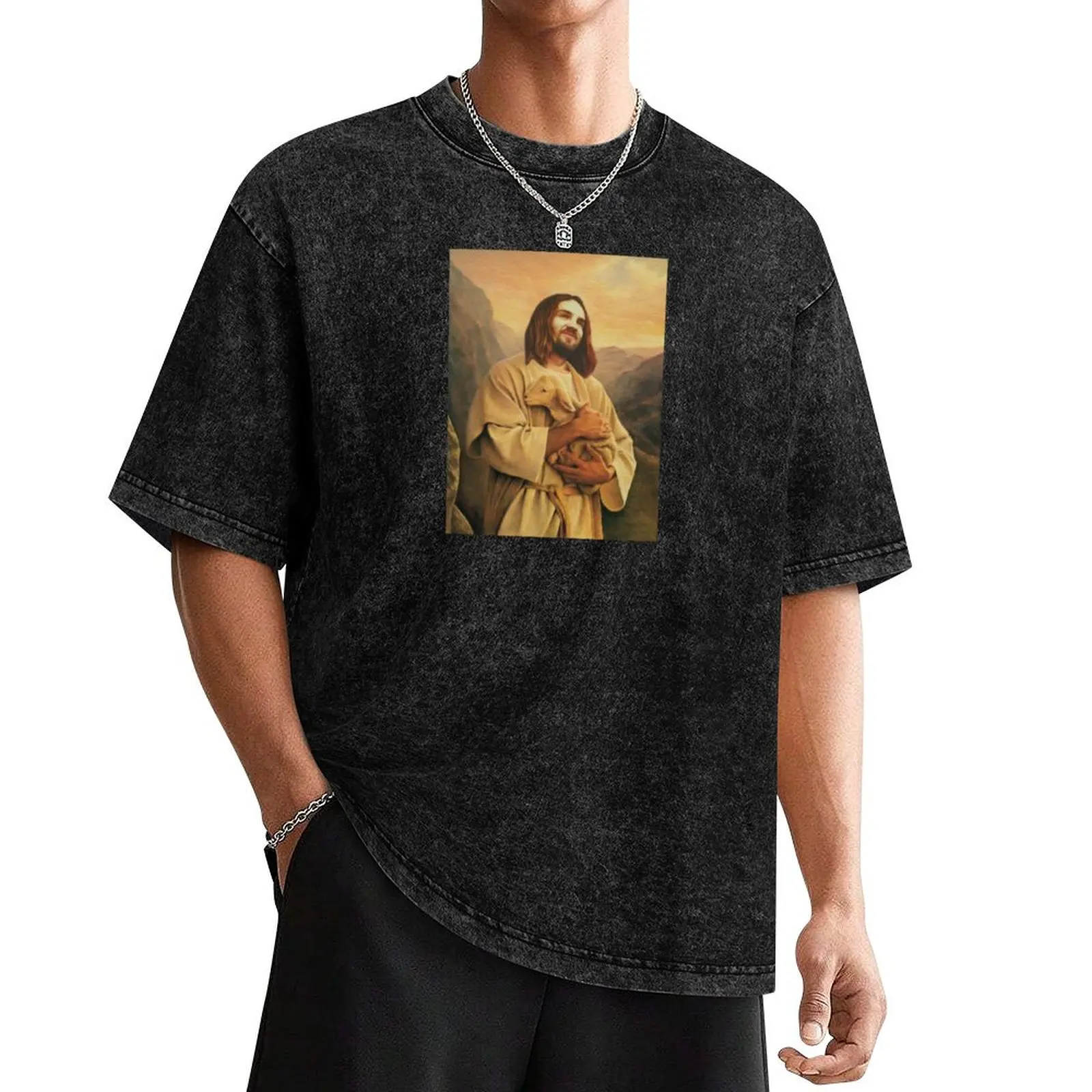 

Kevin 'Jesus' Parker T-Shirt Blouse basketball graphic tees korean fashion mens designer clothes